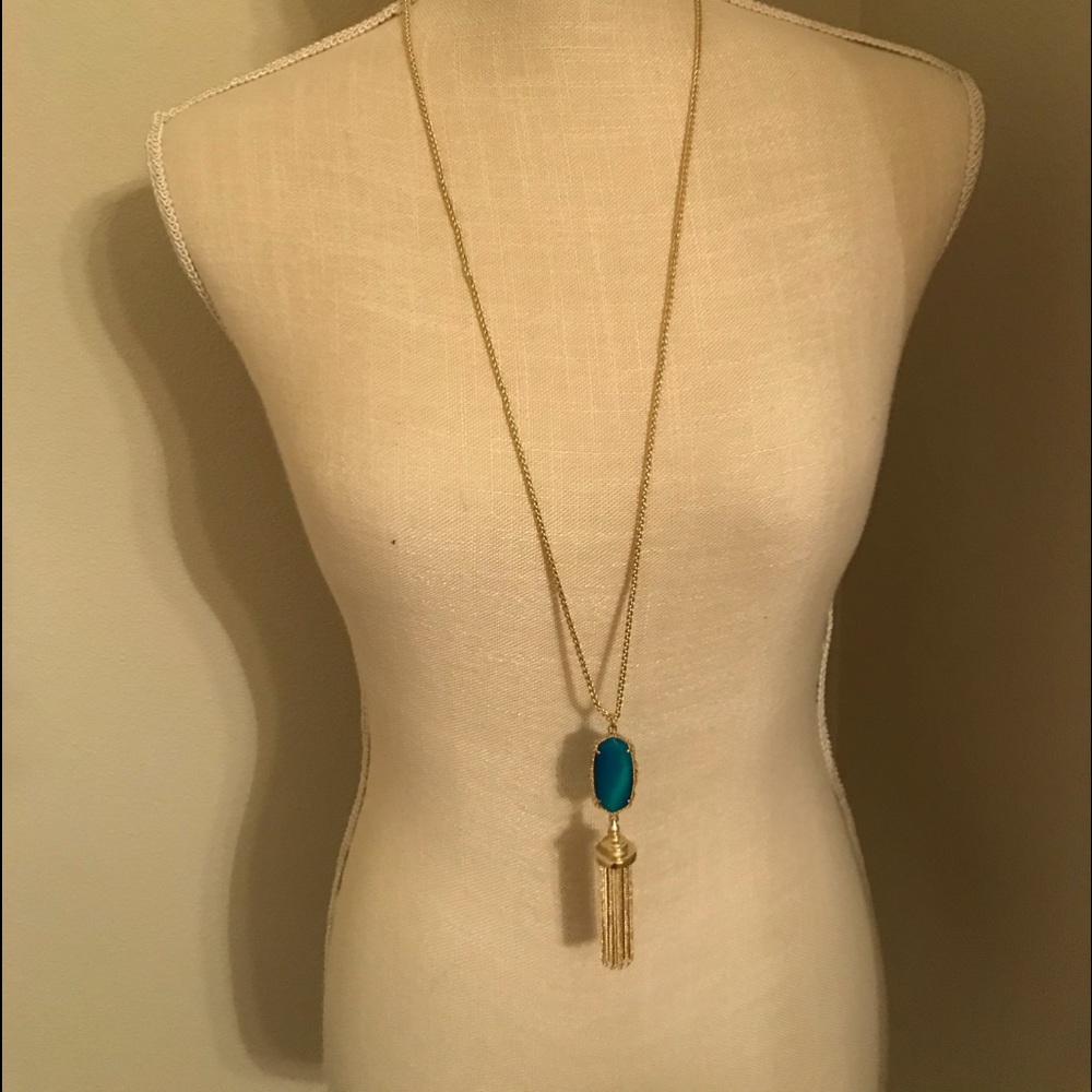 Kendra Scott set aqua blue color gold